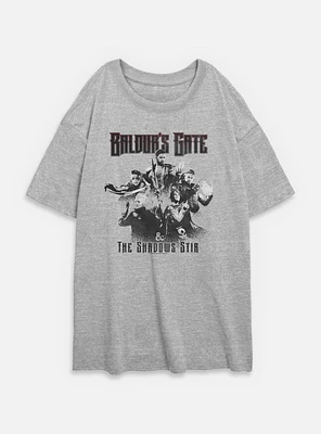 Dungeons & Dragons Baldurs Gate The Shadows Stir  Womens Oversized T-Shirt