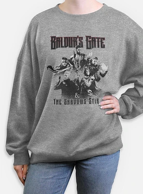 Dungeons & Dragons Baldurs Gate The Shadows Stir  Womens Oversized Sweatshirt