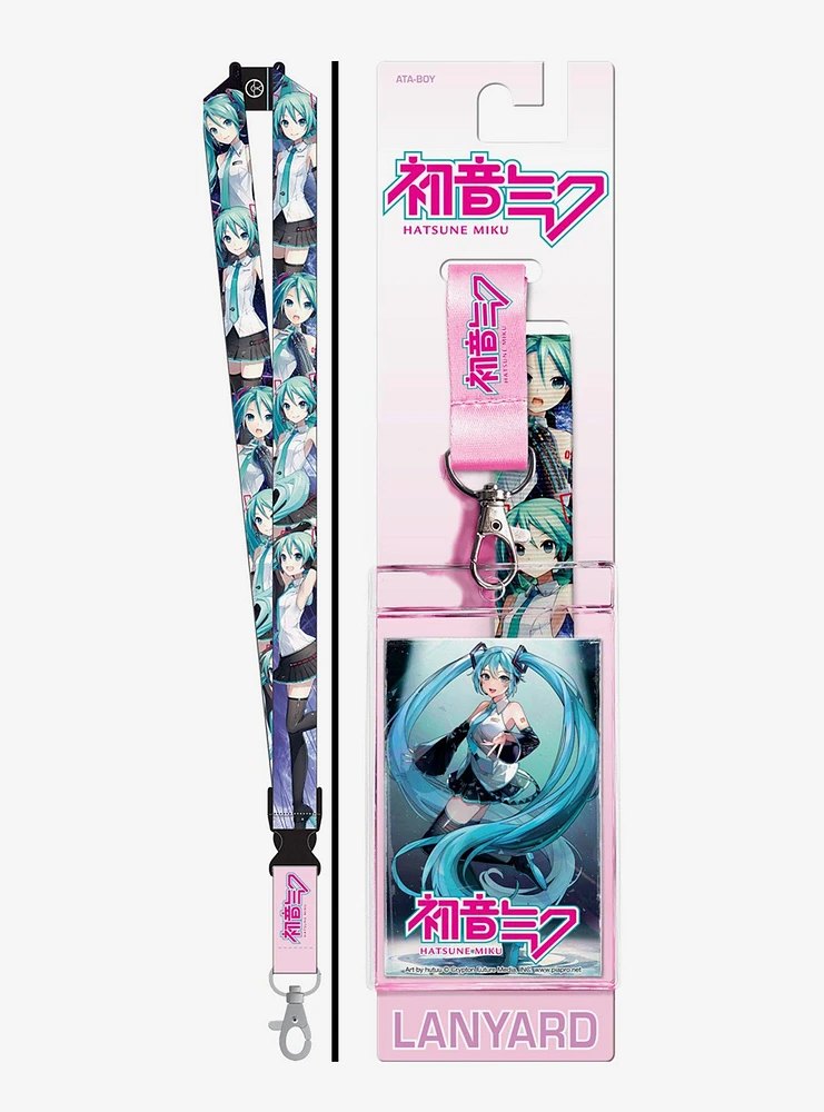 Vocaloid Hatsune Miku Allover Print Lanyard