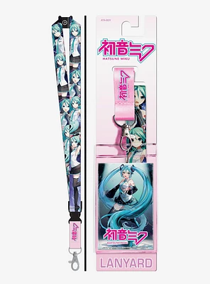 Vocaloid Hatsune Miku Allover Print Lanyard