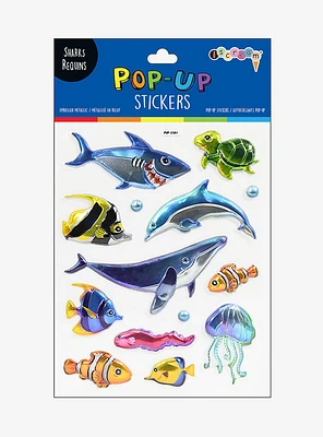 Aquatic Animals Pop-Up Sticker Set