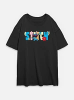 Disney Lilo & Stitch Tropic Shades Name Womens Oversized T-Shirt