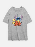 Disney Lilo & Stitch Blasters Womens Oversized T-Shirt