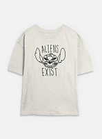 Disney Lilo & Stitch Aliens Exist Womens Skimmer T-Shirt