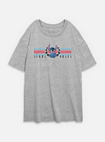 Disney Lilo & Stitch Collegiate Aloha Ohana Womens Oversized T-Shirt