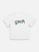 Disney Lilo & Stitch Aloha Leaves Womens Baby T-Shirt