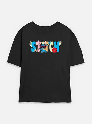 Disney Lilo & Stitch Tropic Shades Name Womens Skimmer T-Shirt