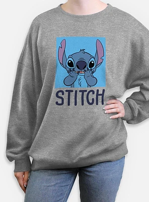 Disney Lilo & Stitch Bashful Womens Oversized Sweatshirt