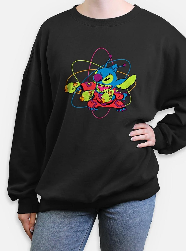 Disney Lilo & Stitch Blaster Sitch Womens Oversized Sweatshirt