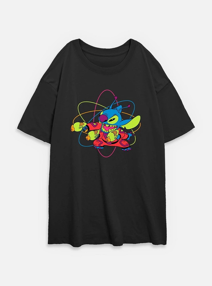 Disney Lilo & Stitch Blaster Sitch Womens Oversized T-Shirt