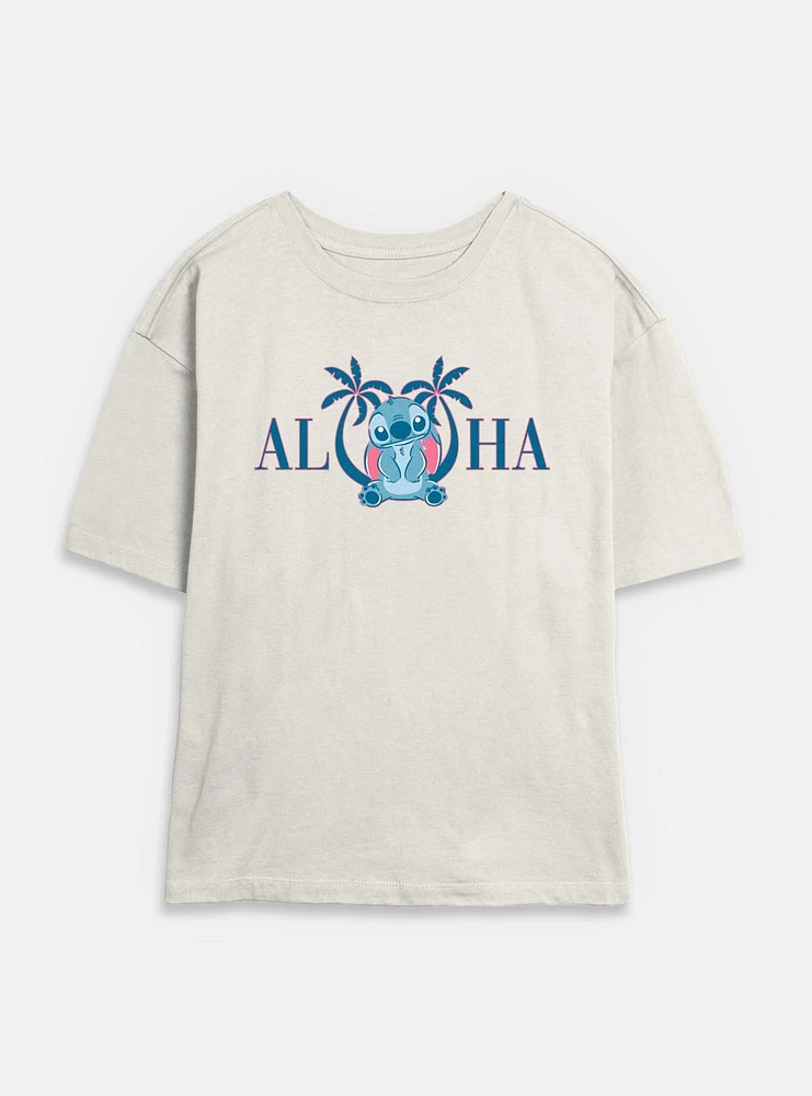 Disney Lilo & Stitch Aloha Kauai Womens Skimmer T-Shirt