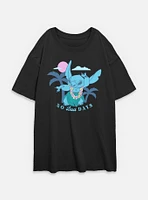 Disney Lilo & Stitch Tropical No Bad Days Womens Oversized T-Shirt