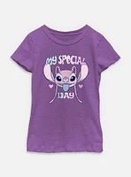 Disney Lilo & Stitch Angel My Special Day Youth Girls T-Shirt