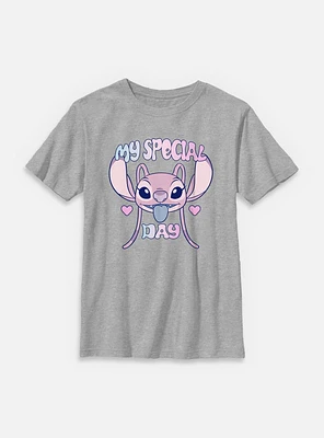 Disney Lilo & Stitch Angel My Special Day Youth T-Shirt