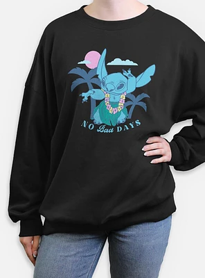 Disney Lilo & Stitch Tropical No Bad Days Womens Oversized Sweatshirt