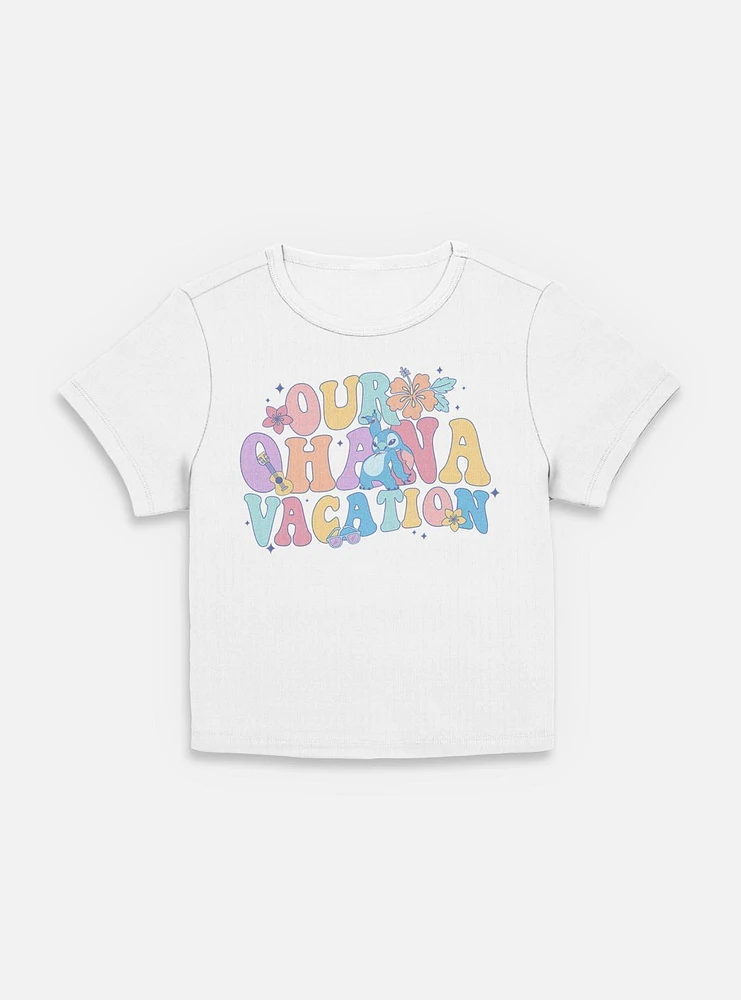 Disney Lilo & Stitch Ohana Vacation Womens Baby T-Shirt