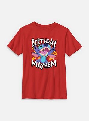 Disney Lilo & Stitch Birthday Mayhem Youth T-Shirt