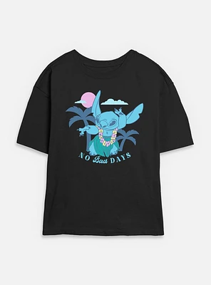 Disney Lilo & Stitch Tropical No Bad Days Womens Skimmer T-Shirt