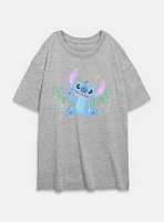 Disney Lilo & Stitch Spring Vibes Womens Oversized T-Shirt