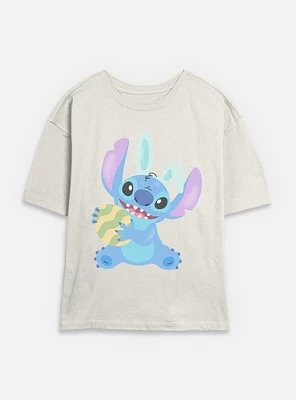 Disney Lilo & Stitch Easter Egg Womens Skimmer T-Shirt