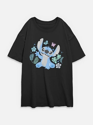 Disney Lilo & Stitch Spring Womens Oversized T-Shirt