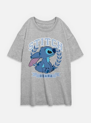 Disney Lilo & Stitch Athletic Womens Oversized T-Shirt