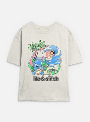 Disney Lilo & Stitch Beach Duo Womens Skimmer T-Shirt