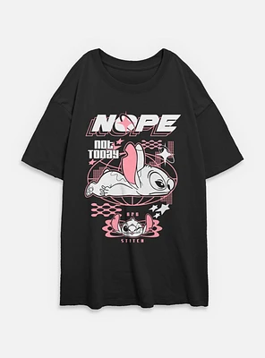Disney Lilo & Stitch Nope Not Today 626 Womens Oversized T-Shirt
