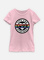 Disney Lilo & Stitch Live Love With Pride Youth Girls T-Shirt