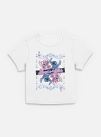 Disney Lilo & Stitch Angel And Card Womens Baby T-Shirt