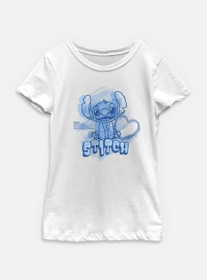 Disney Lilo & Stitch Cute And Fluffy Alien Youth Girls T-Shirt