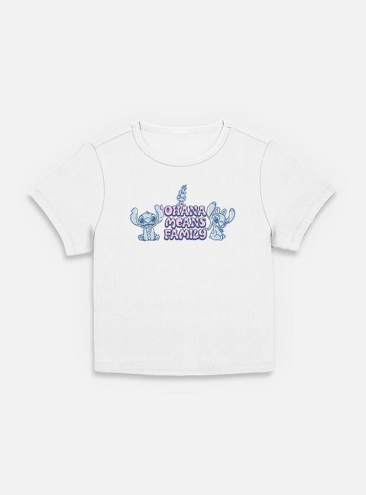 Disney Lilo & Stitch Ohana Means Family Womens Baby T-Shirt