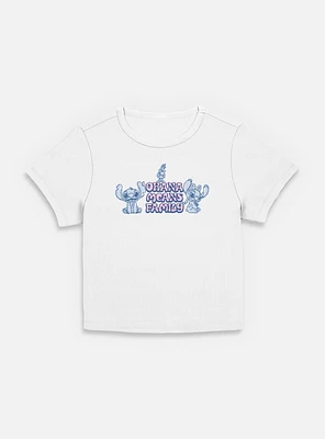 Disney Lilo & Stitch Ohana Means Family Womens Baby T-Shirt