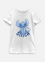 Disney Lilo & Stitch Heart Youth Girls T-Shirt