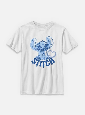 Disney Lilo & Stitch Heart Youth T-Shirt