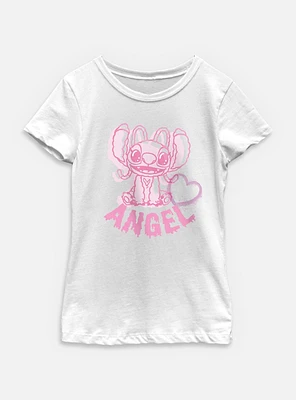 Disney Lilo & Stitch Angel Heart Youth Girls T-Shirt