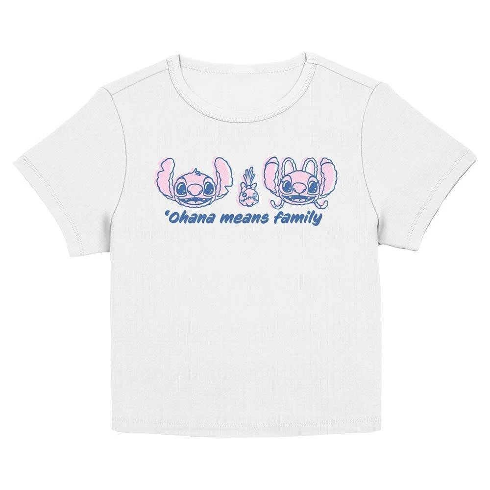 Disney Lilo & Stitch Ohana Means Family Quote Womens Baby T-Shirt