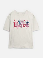 Disney Lilo & Stitch Angel Love Womens Skimmer T-Shirt