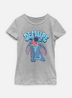 Disney Lilo & Stitch Demure Alien Youth Girls T-Shirt