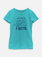 Disney Lilo & Stitch Don't Wake Me I Bite Youth Girls T-Shirt