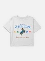Nintendo Legend Of Zelda Breath The Wild and Divine Beasts Youth Girls Boxy T-Shirt