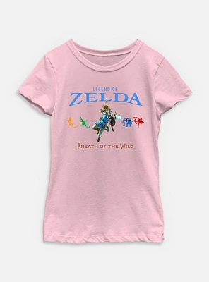 Nintendo Legend Of Zelda Breath The Wild and Divine Beasts Youth Girls T