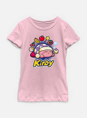 Nintendo Kirby Food Dreams Youth Girls T