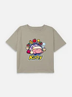 Nintendo Kirby Food Dreams Youth Girls Boxy T-Shirt