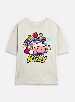 Nintendo Kirby Food Dreams Womens Skimmer T-Shirt
