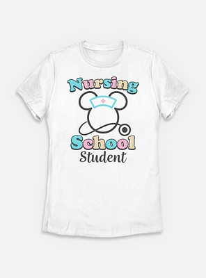 Disney Minnie Mouse Nursing School Student Womens T-Shirt