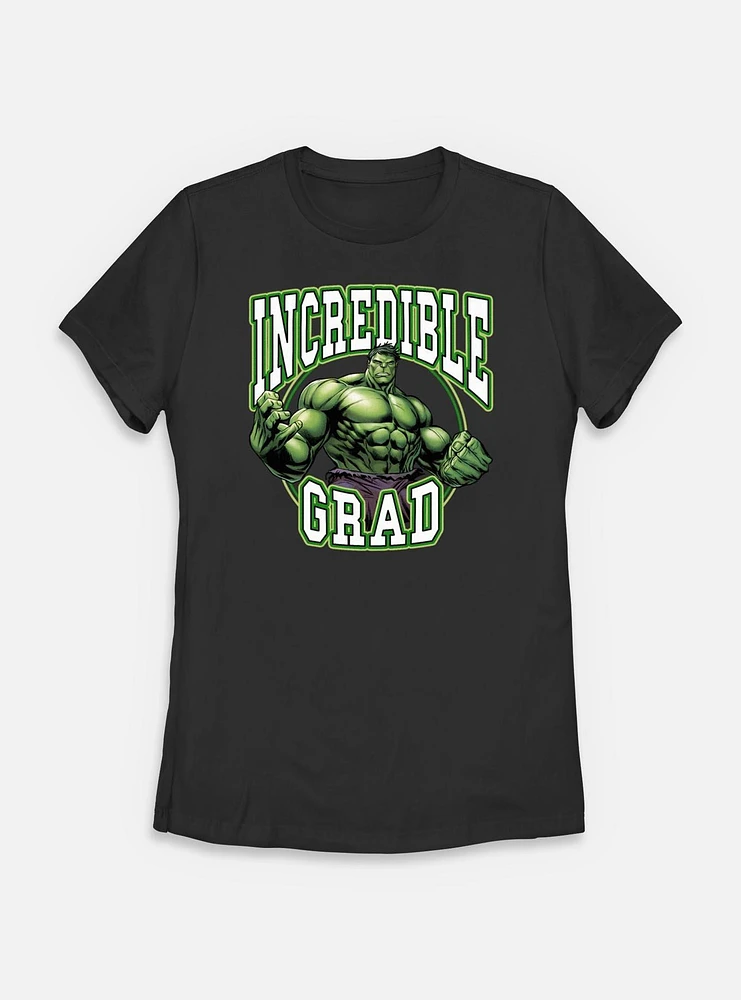 Marvel Avengers Incredible Grad Hulk Womens T-Shirt