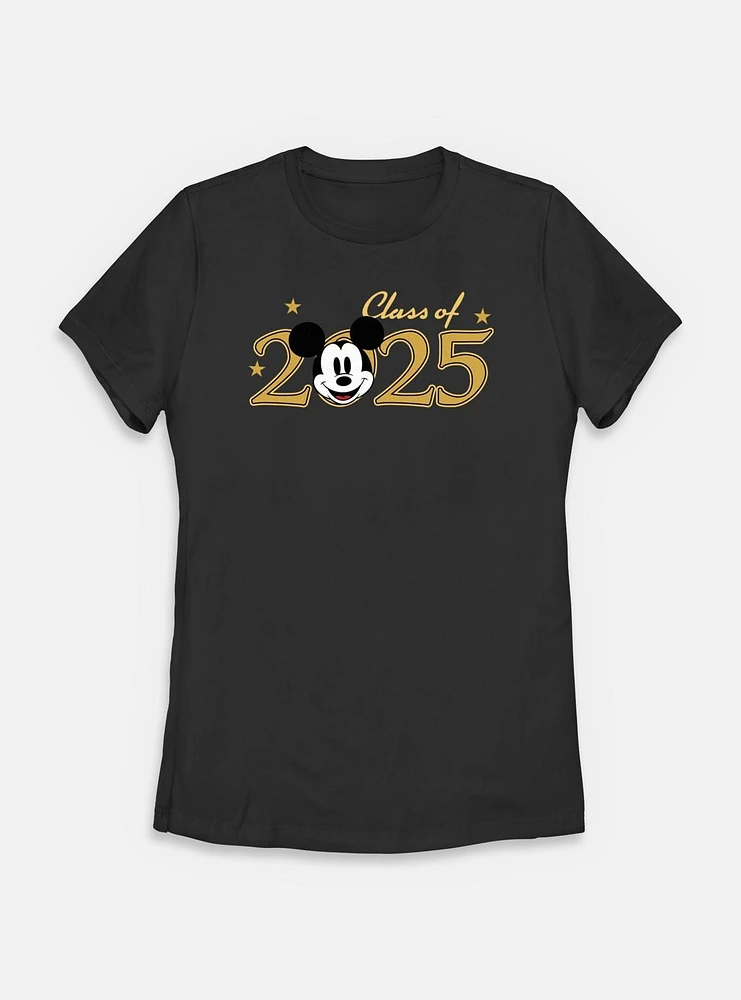 Disney Mickey Mouse Class Of 2025 Womens T-Shirt