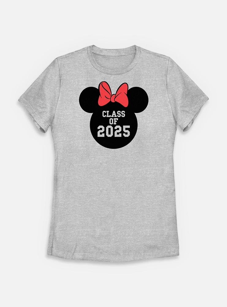 Disney Minnie Mouse Class Of 2025 Womens T-Shirt
