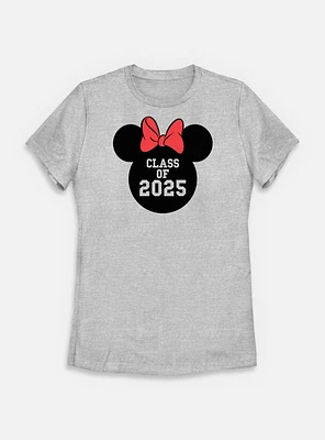 Disney Minnie Mouse Class Of 2025 Womens T-Shirt